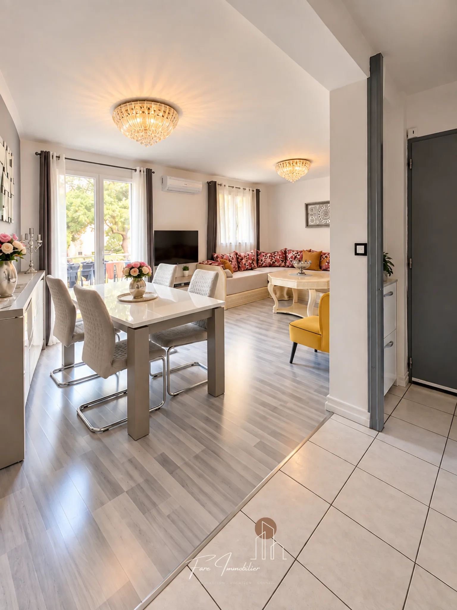 T3-4 de 62 m² loué, 2 chambres, balcon et cave Marseille 10e